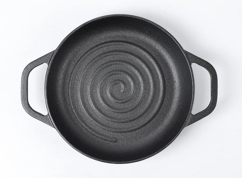 HAWOK Cast Iron Bread Cloche  Dia.7.8inch/20cm  0.95qt  Sourdough Baking Pan Pre-seasoned Black - Image 5